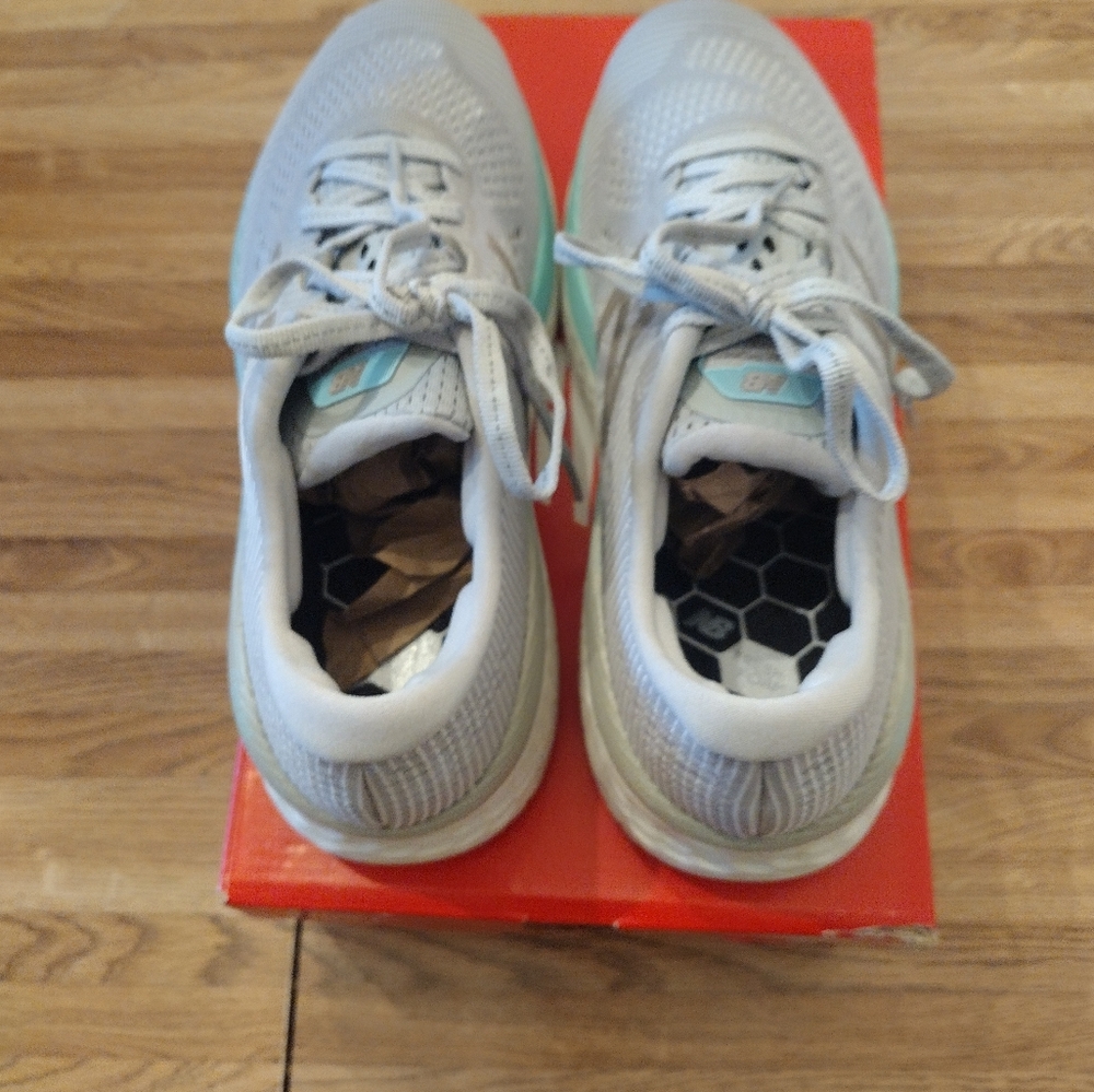 Women's New Balance WMORRS Running Shoes Rain Cloud/Sea Salt - Picture 3 of 10